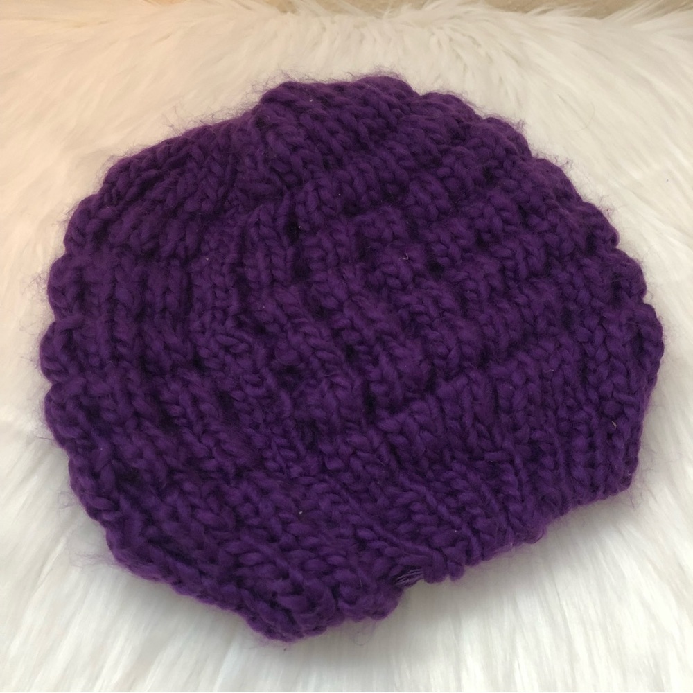 Women’s Purple Knit Beanie